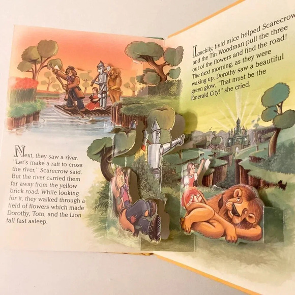 Vintage 1991 Wizard of Oz Childrens Pop Up Book  The Yellow Brick Road - Picture 12 of 16